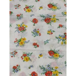 White, Floral, Fabric Panel, 40x47", Sewing, Craft Project, ~ 251120-WH 1406